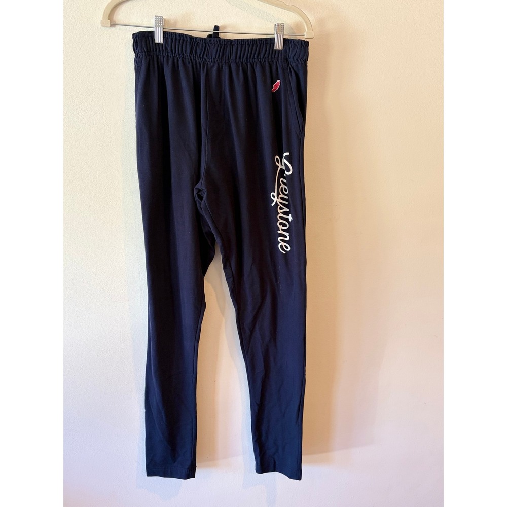 League 91 Greystone Navy Blue Joggers Unisex Medium Sweatpants Wing Logo
